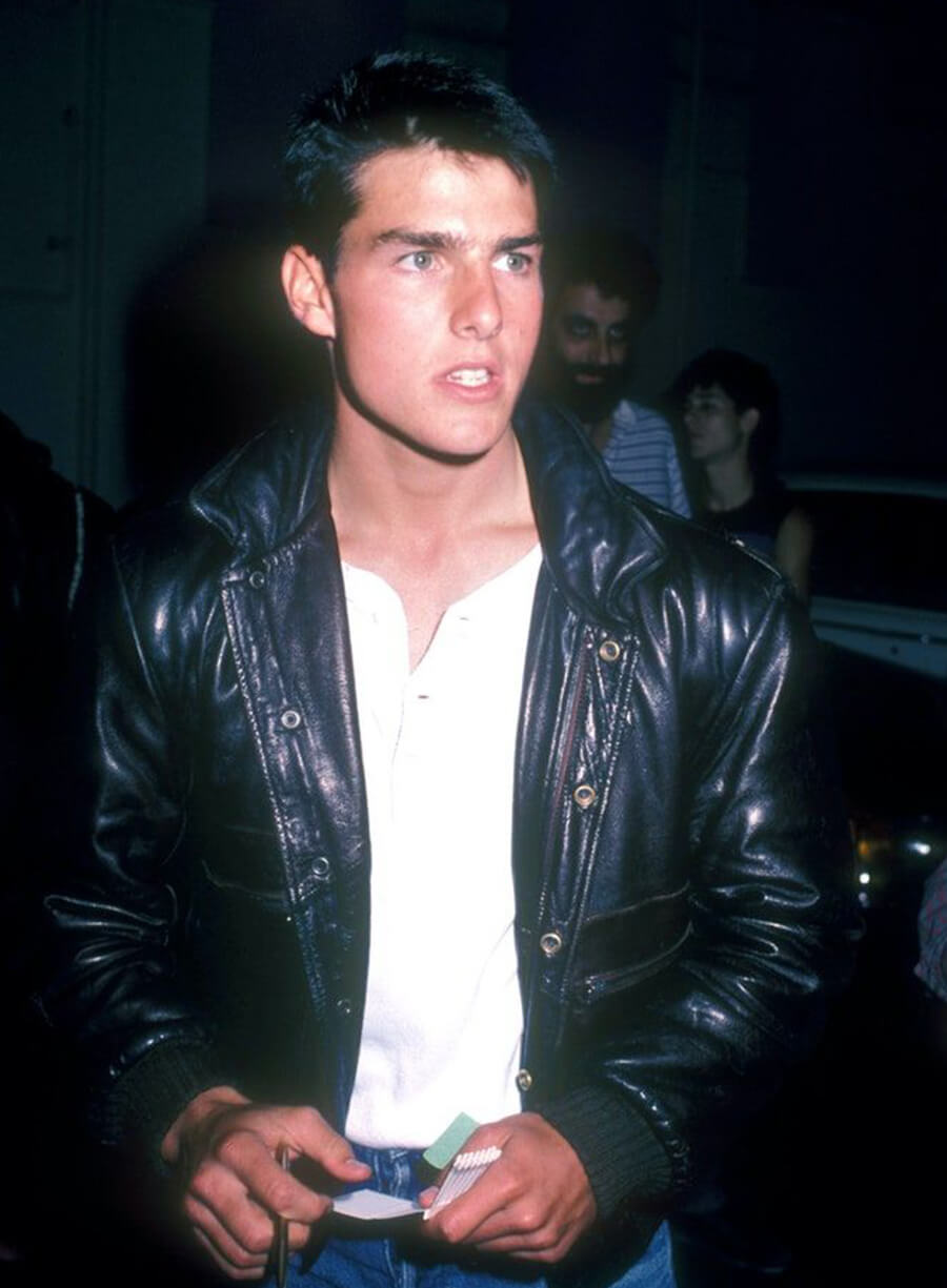 Harpoon Tom Cruise Party At Rox Club Inspired Black Leather Jacket