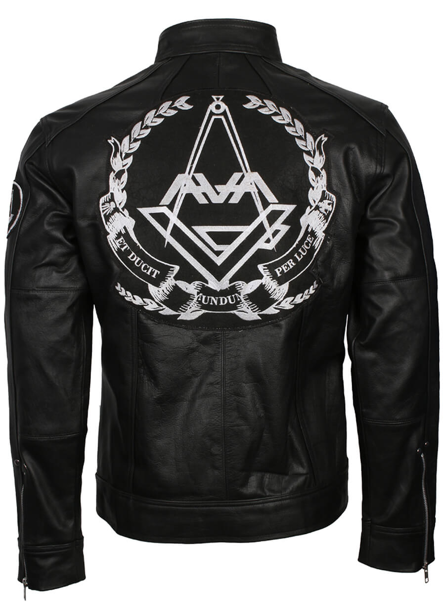 Harpoon Tom DeLong Angels And Airwaves Love Inspired Black Real Leather Leather Jacket