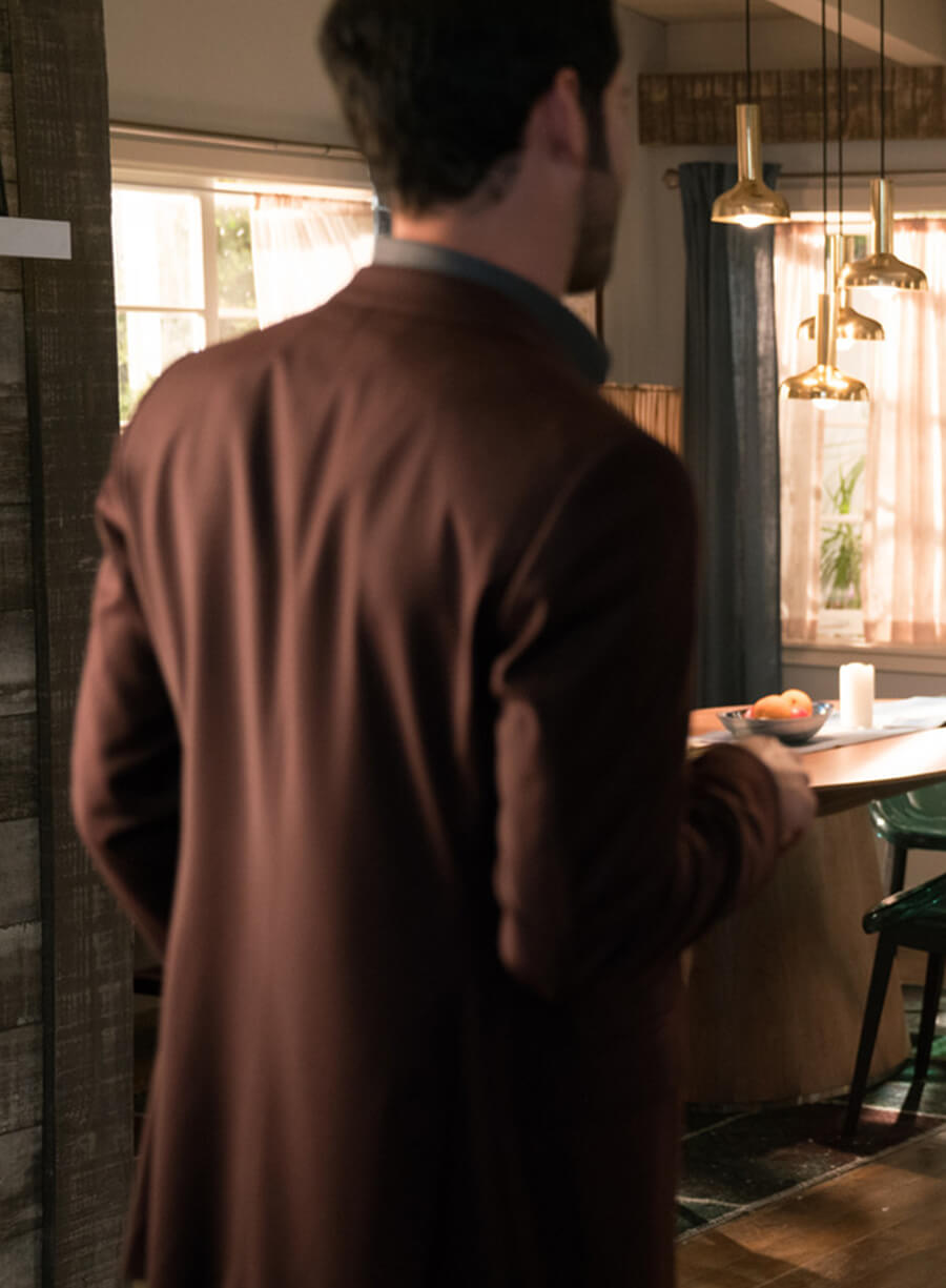 Harpoon Lucifer Morningstar Inspired Brown Leather Jacket - Lucifer S03 Style