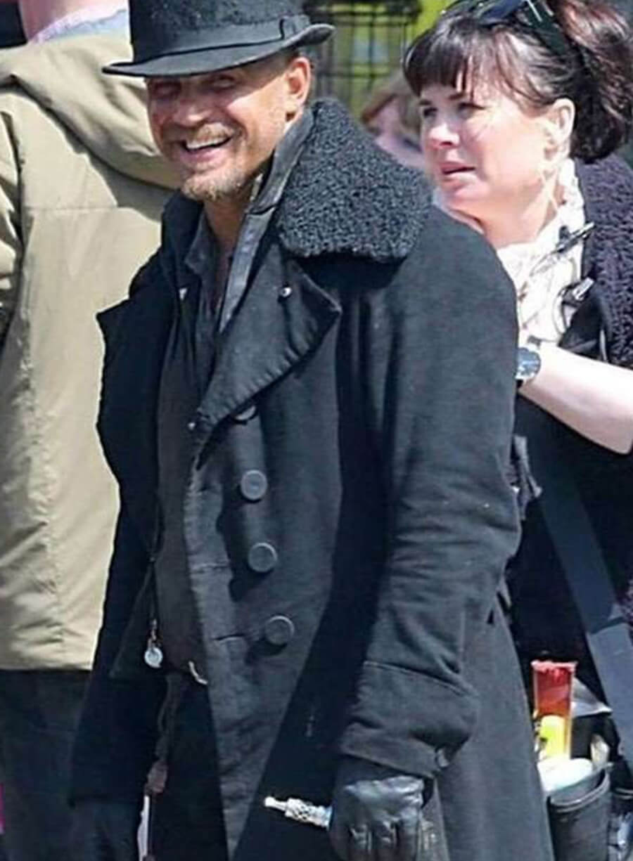 Harpoon Tom Hardy Inspired Black Coat - Taboo Tv Series Style