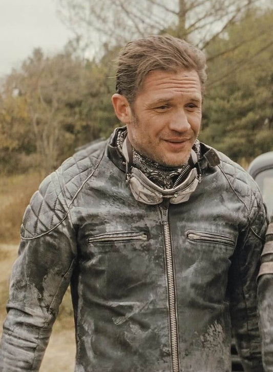 Harpoon Johnny Inspired Grey Biker Jacket - The Bikeriders Style