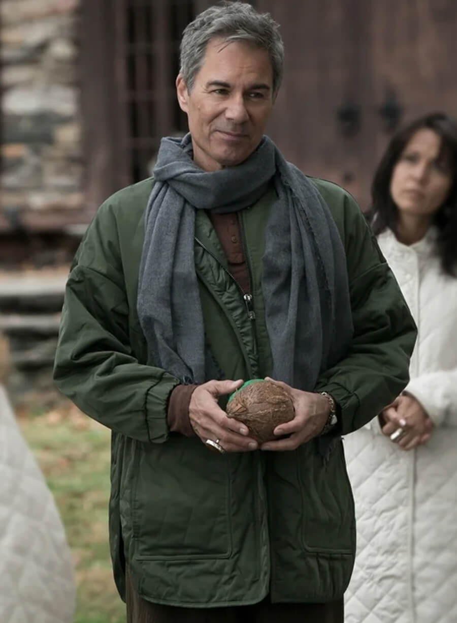 Harpoon Tom Murphy Inspired Green Leather Jacket - Elsbeth S02 Style