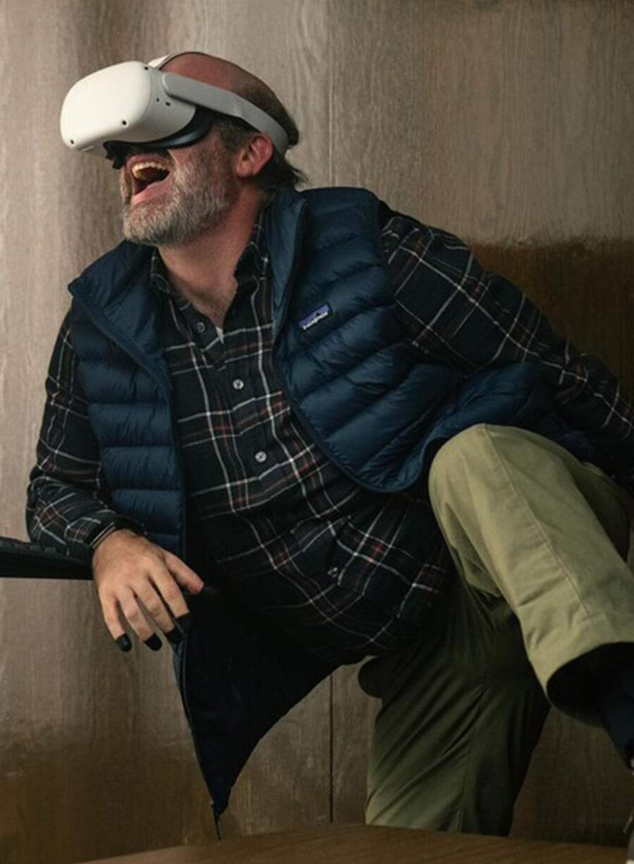 Harpoon Tom Segura Inspired Blue Leather Jacket - Bad Thoughts 2025 Style