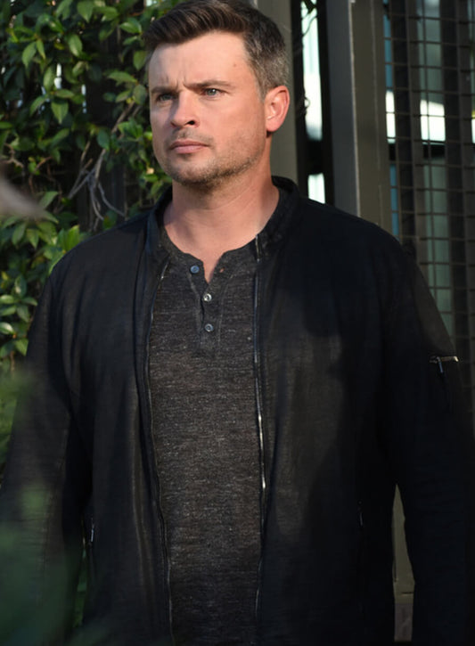 Harpoon Marcus Pierce Inspired Black Leather Jacket - Lucifer S03 Style