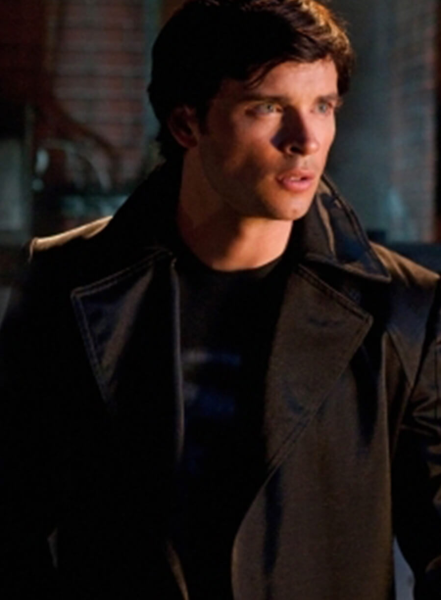 Harpoon Clark Kent Inspired Black Faux Leather or Real Leather Coat - Smallville S09 Style