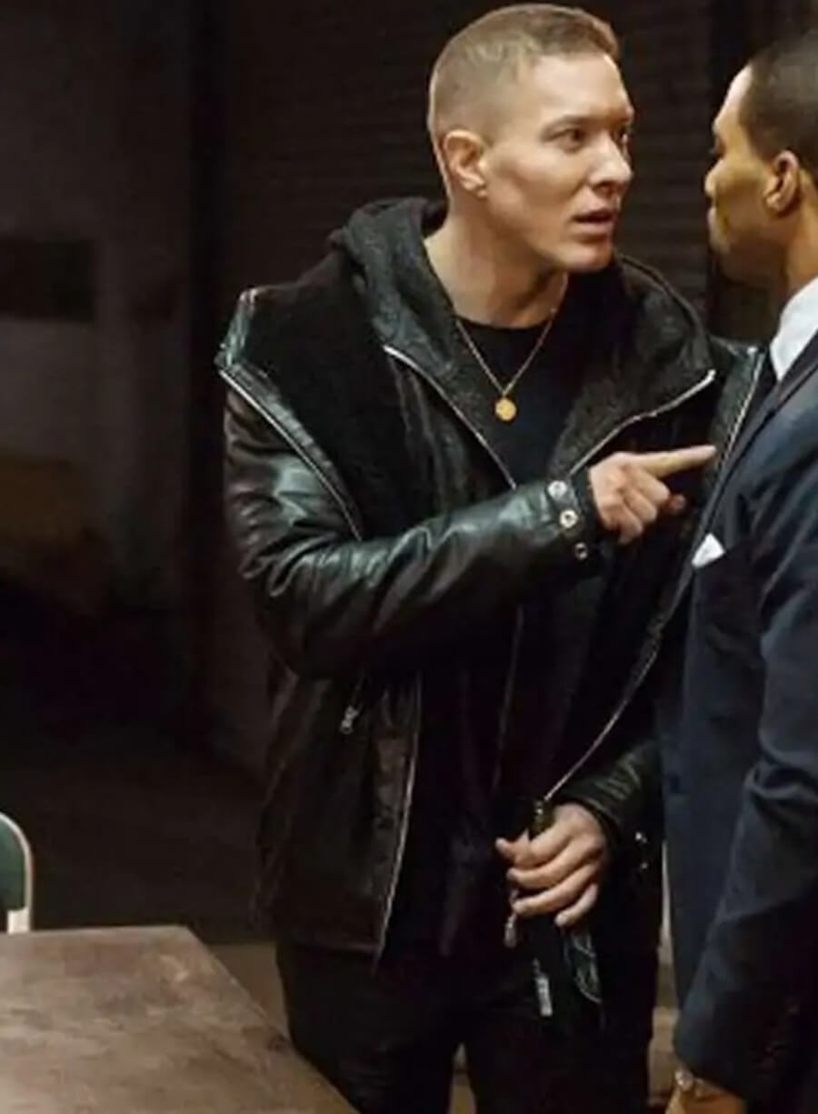 Harpoon Tommy Egan Inspired Black Hooded Jacket - Power Book II: Ghost Style