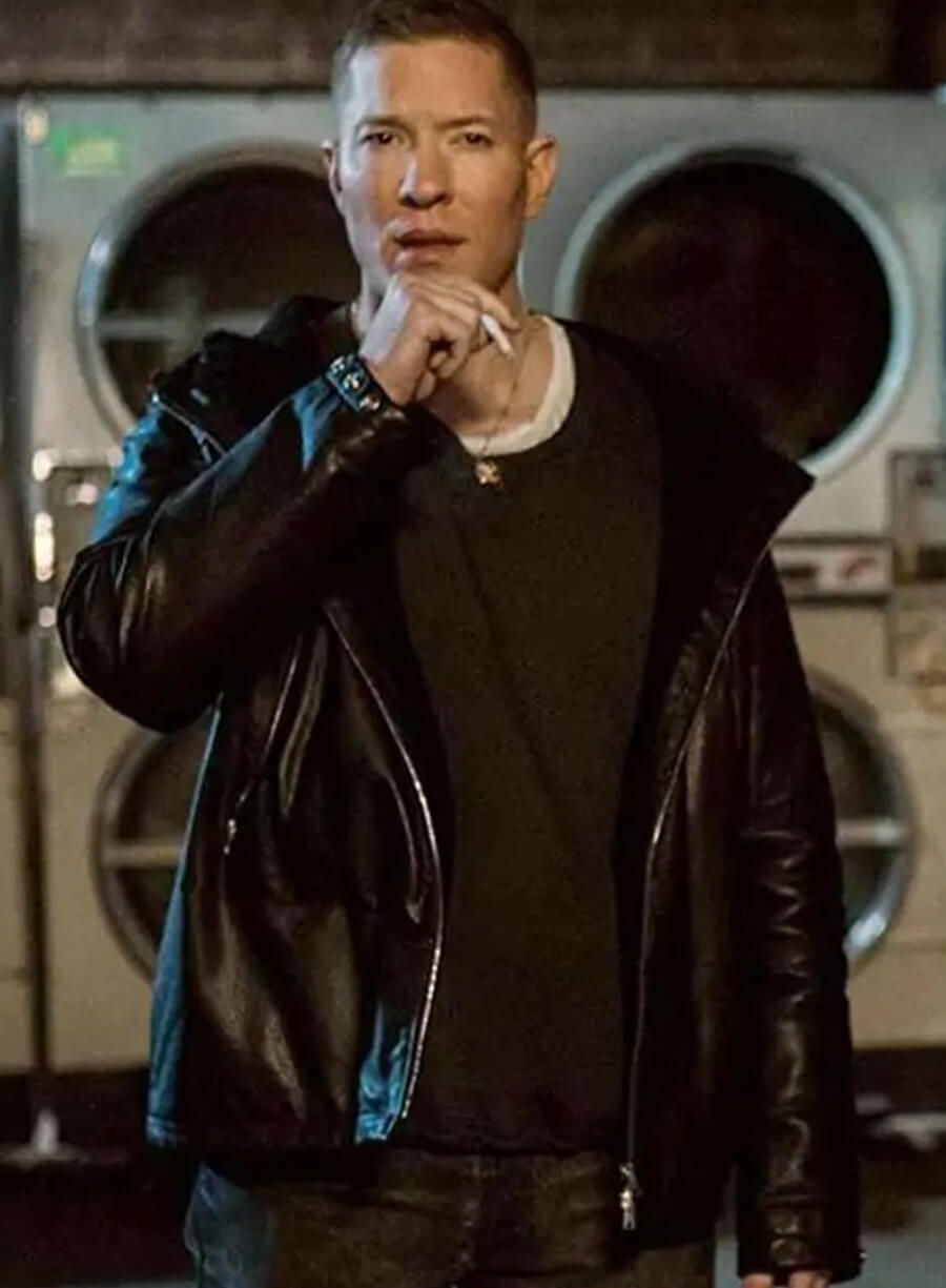 Harpoon Tommy Egan Inspired Black Hooded Jacket - Power Book II: Ghost Style