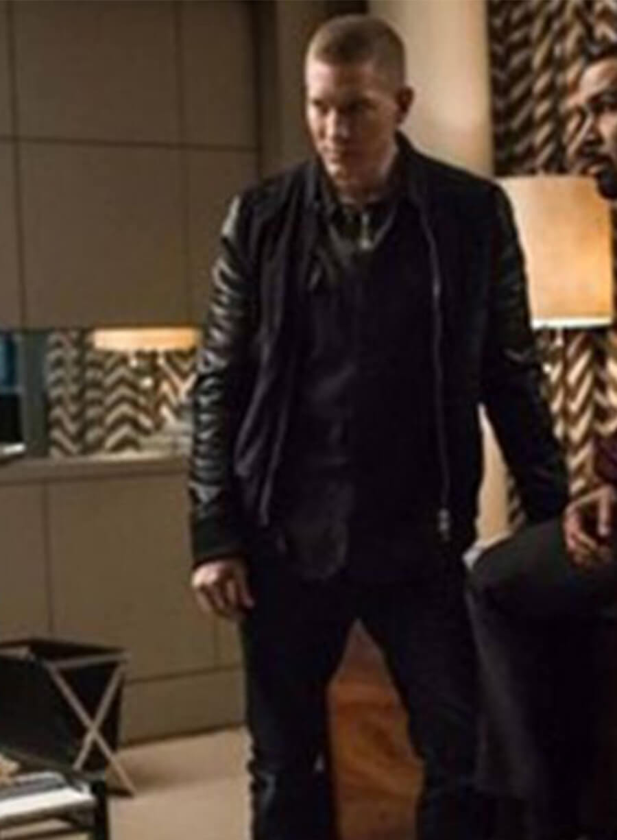 Harpoon Tommy Egan Inspired Black Wool Jacket - Power Book II: Ghost Style
