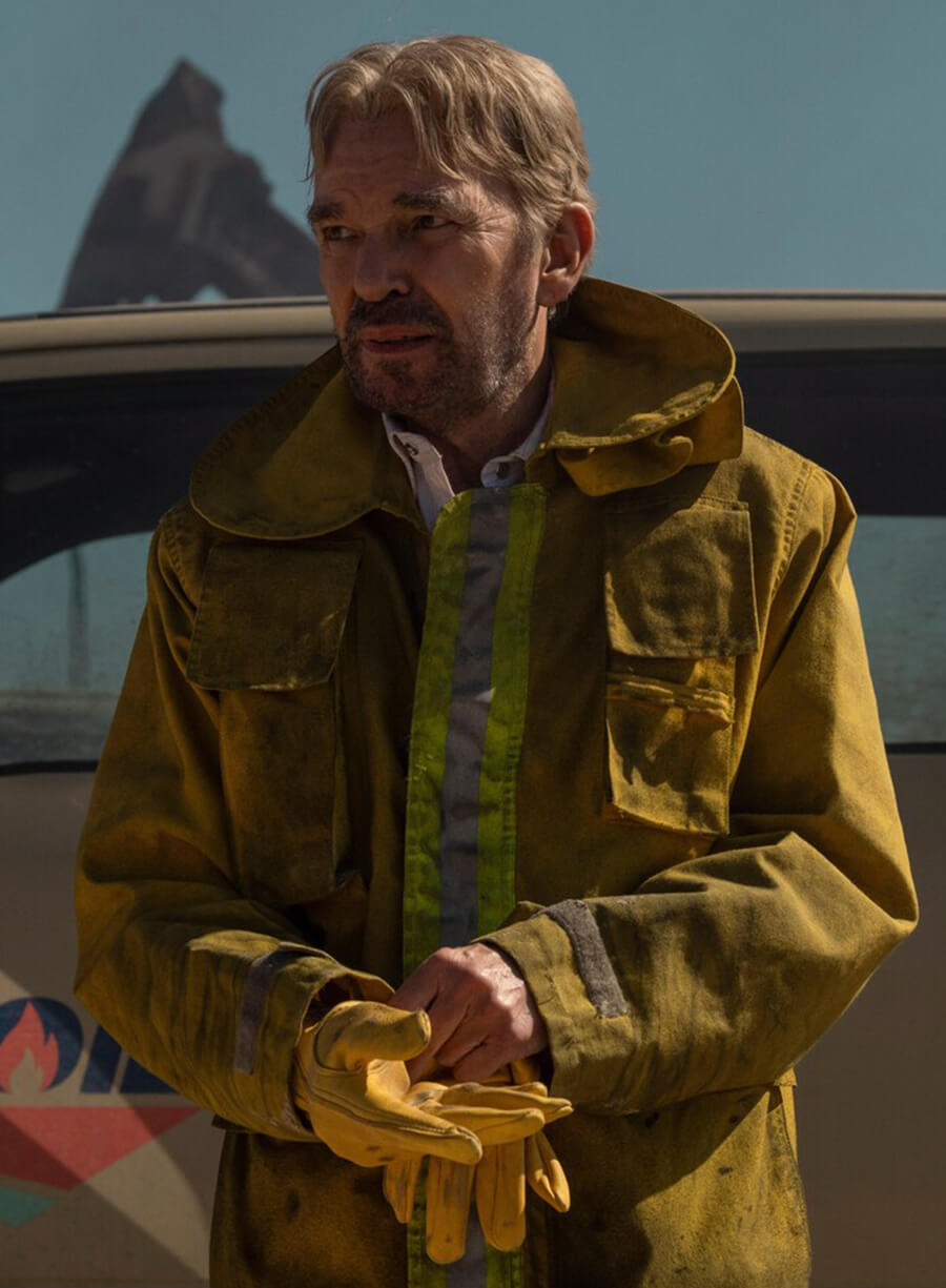 Harpoon Tommy Norris Inspired Yellow Leather Jacket - Landman 2024 Style