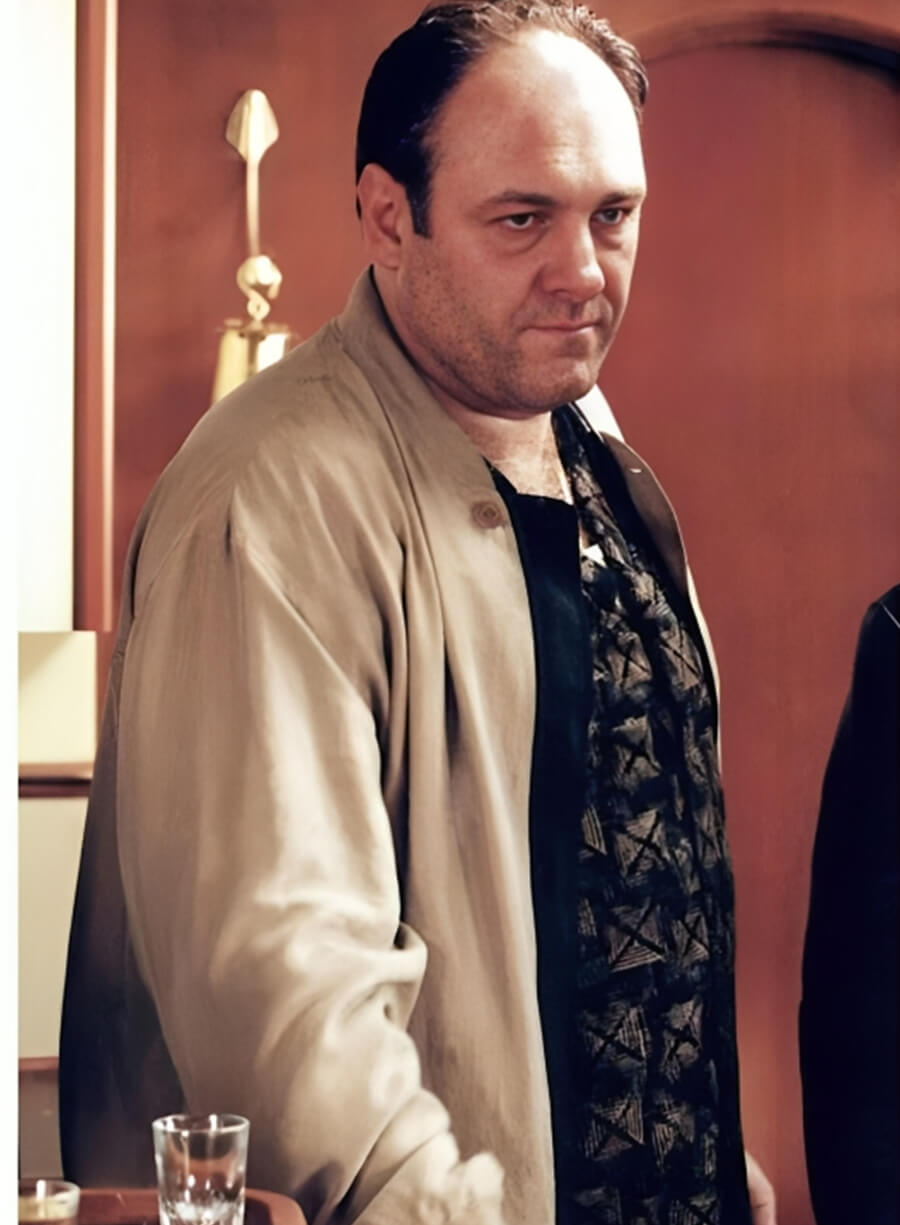 Harpoon Tony Soprano Inspired Beige Cotton Jacket - The Sopranos Style