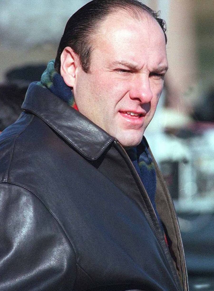 Harpoon Tony Soprano Inspired Black Leather Jacket - The Sopranos Style