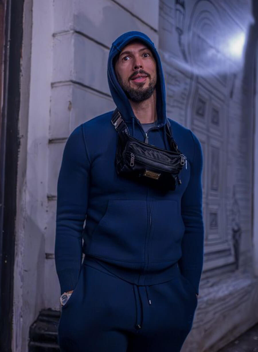 Harpoon Andrew Tate Inspired Blue Hooded Jacket