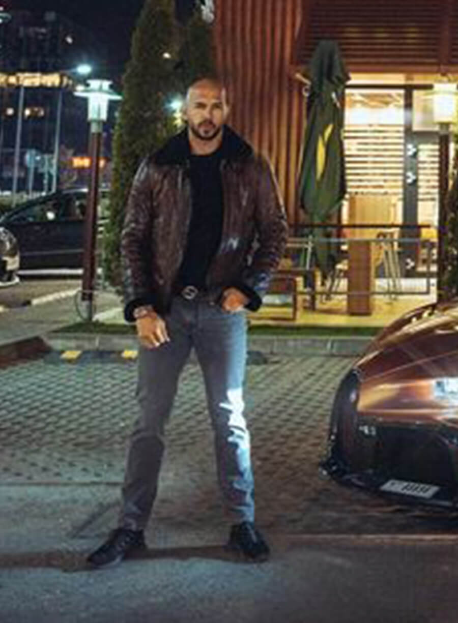 Harpoon Andrew Tate Inspired Brown Leather Jacket