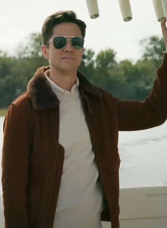 Harpoon Grady Inspired Brown Suede Leather Leather Jacket - The Waterfront 2025 Style