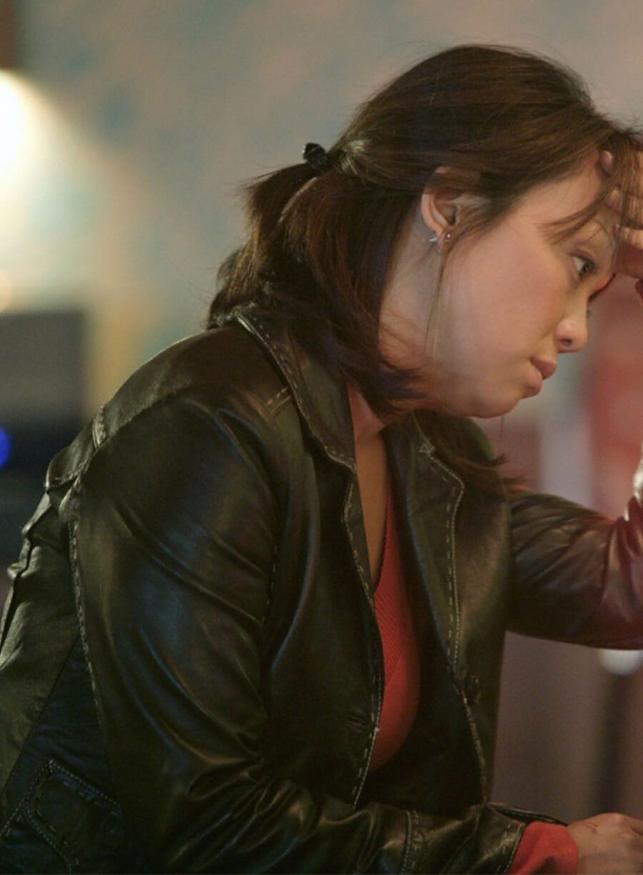 Harpoon Toshiko Sato Inspired Black Biker Jacket - Torchwood Style