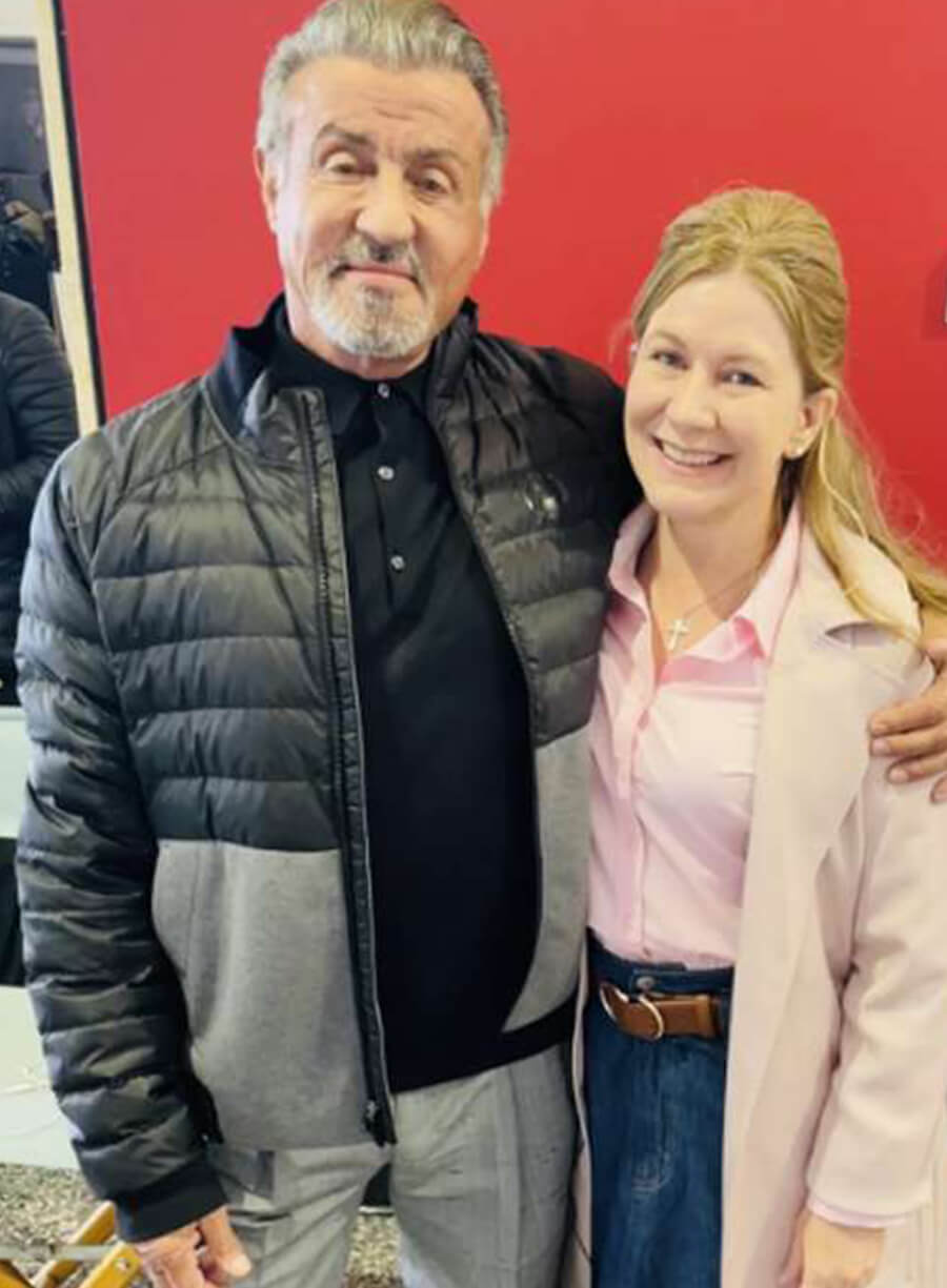 Harpoon Sylvester Stallone Inspired Black Parachute Fabric Leather Jacket - Rambo: Tulsa King Style