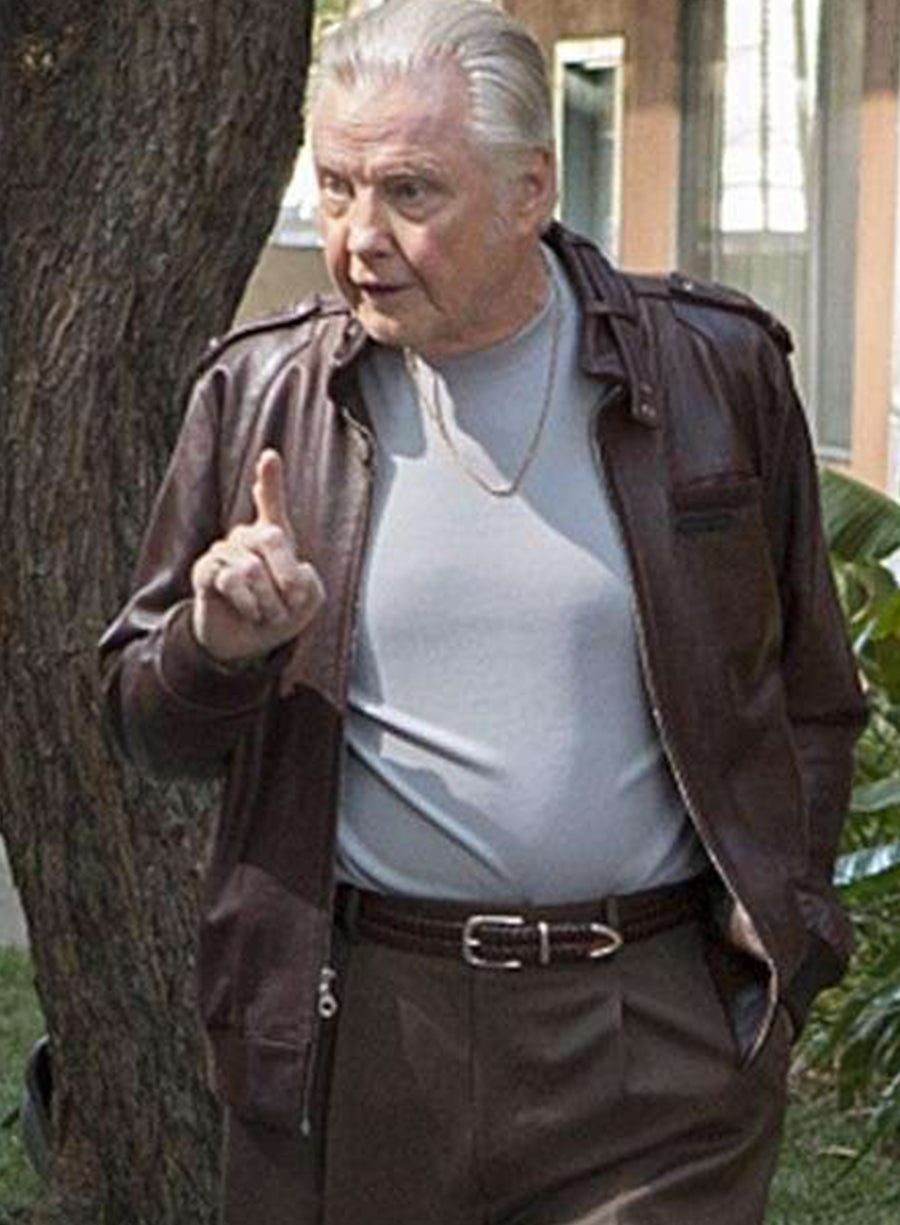 Harpoon Ray Donovan Inspired Brown Real Leather Leather Jacket - Mickey Donovan Style