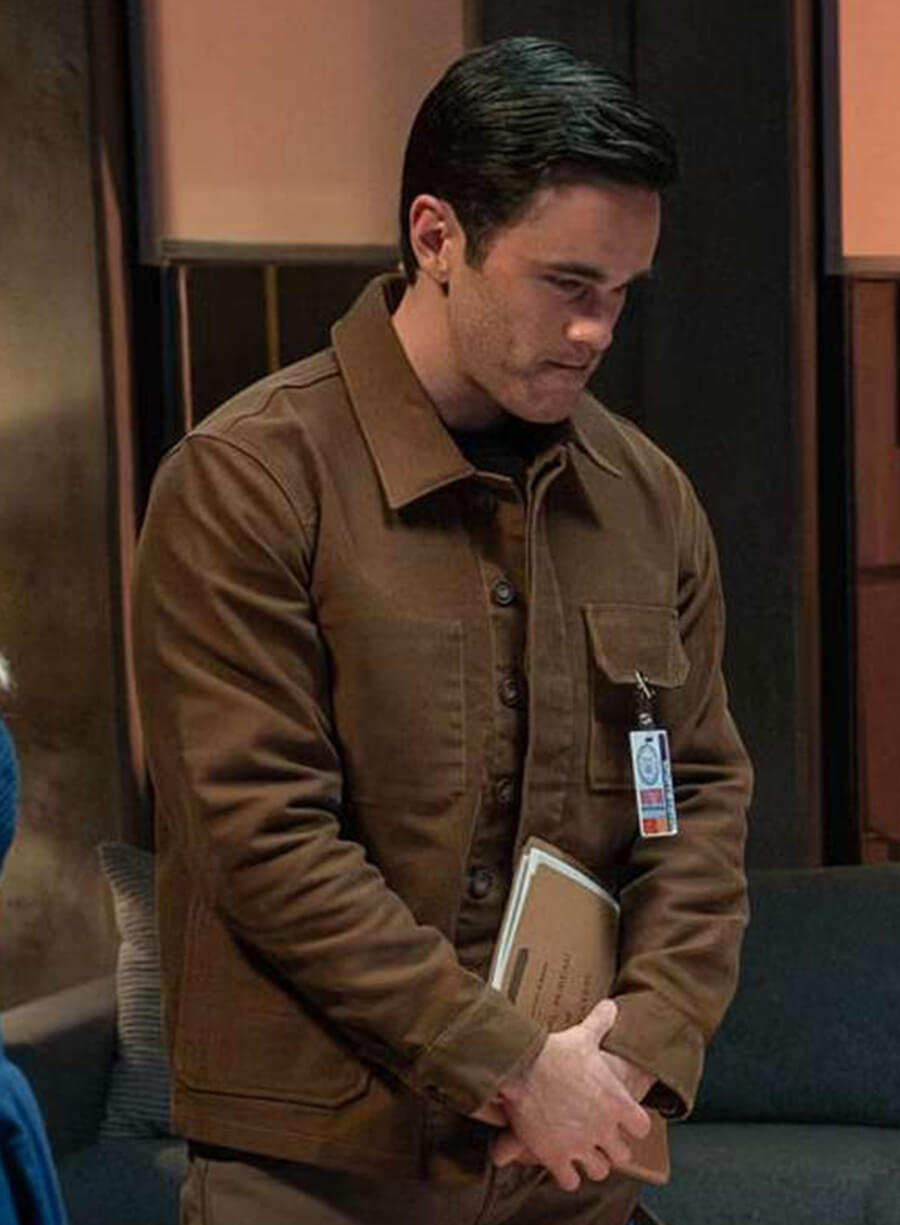 Harpoon Ryan-James Hatanaka Inspired Brown Cotton Fabric Cotton Jacket - Criminal Minds Tv Series Style