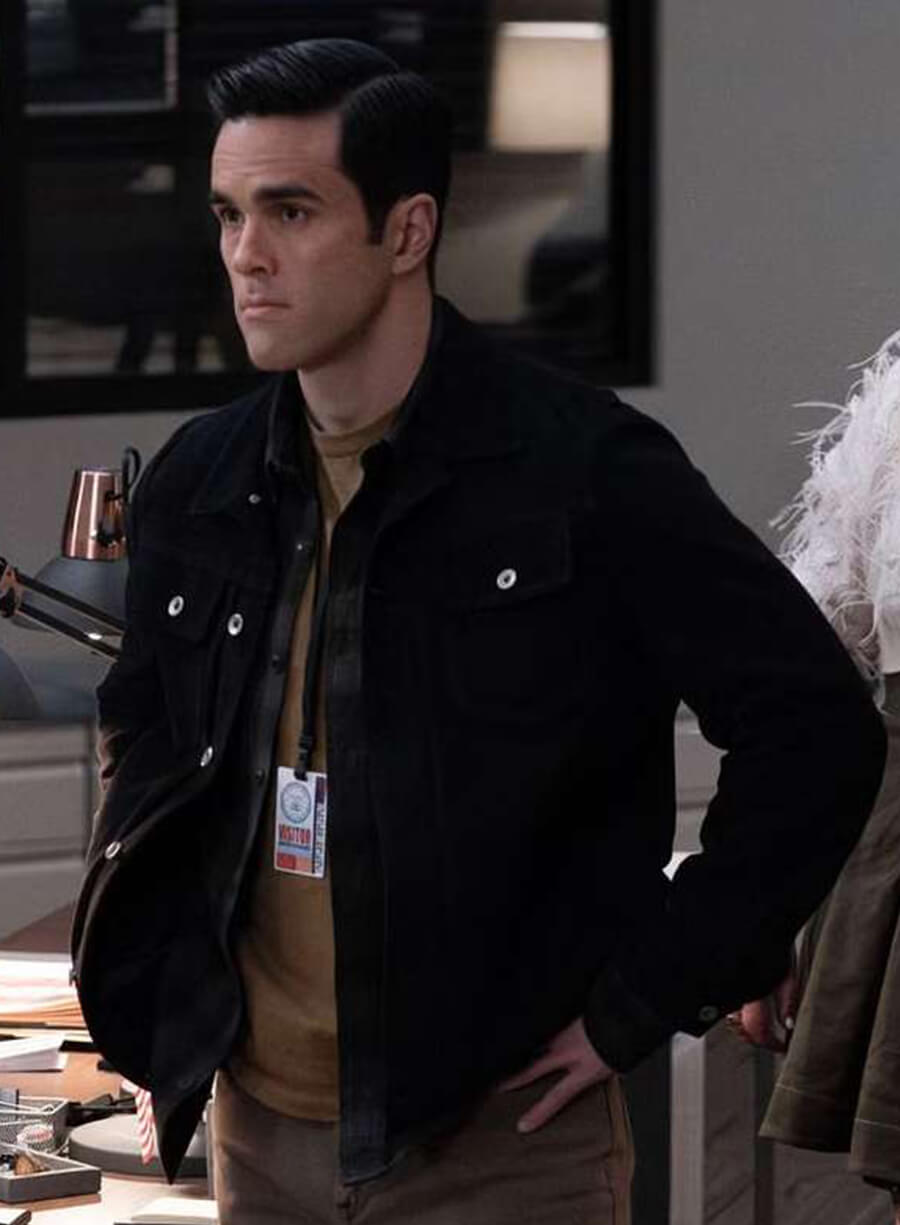 Harpoon Ryan-James Hatanaka Inspired Black Suede Leather Leather Jacket - Criminal Minds Tv Series Style