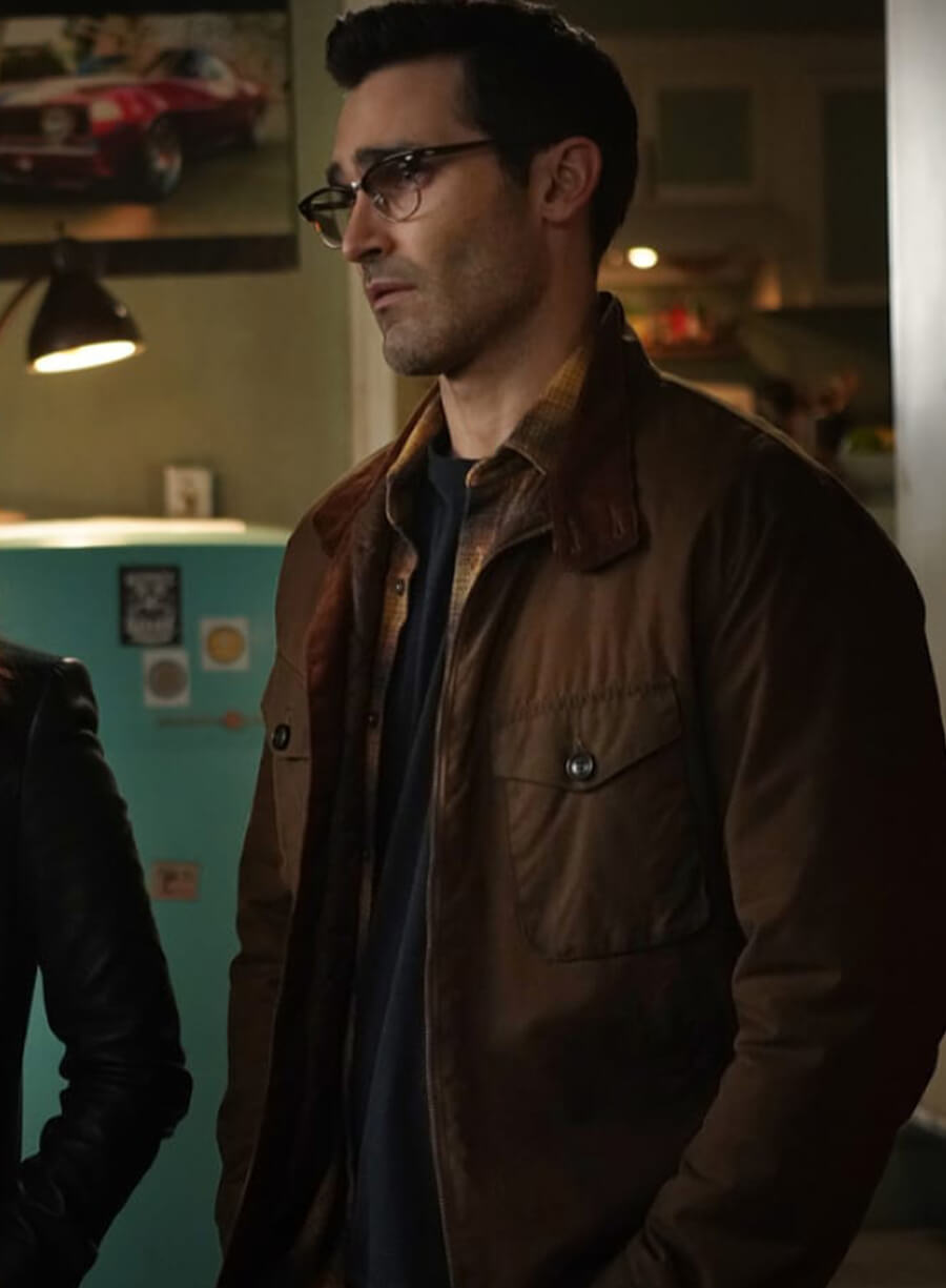 Harpoon Clark Kent Inspired Brown Leather Jacket - Superman & Lois Style