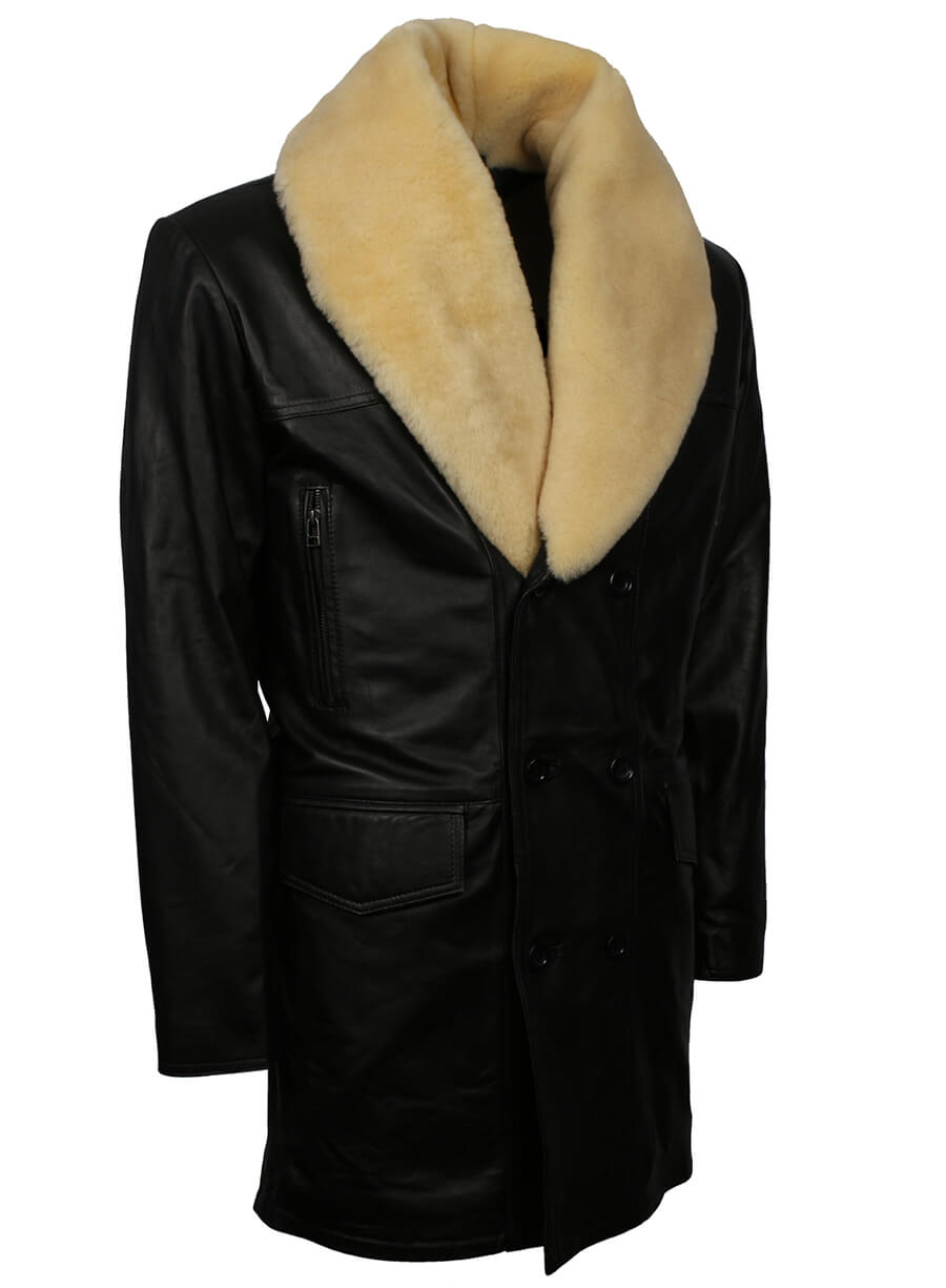 Harpoon Tyrese Gibson Fast and Furious 6 Inspired Black Real Leather Leather Jacket