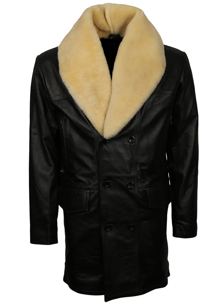 Harpoon Tyrese Gibson Fast and Furious 6 Inspired Black Real Leather Leather Jacket