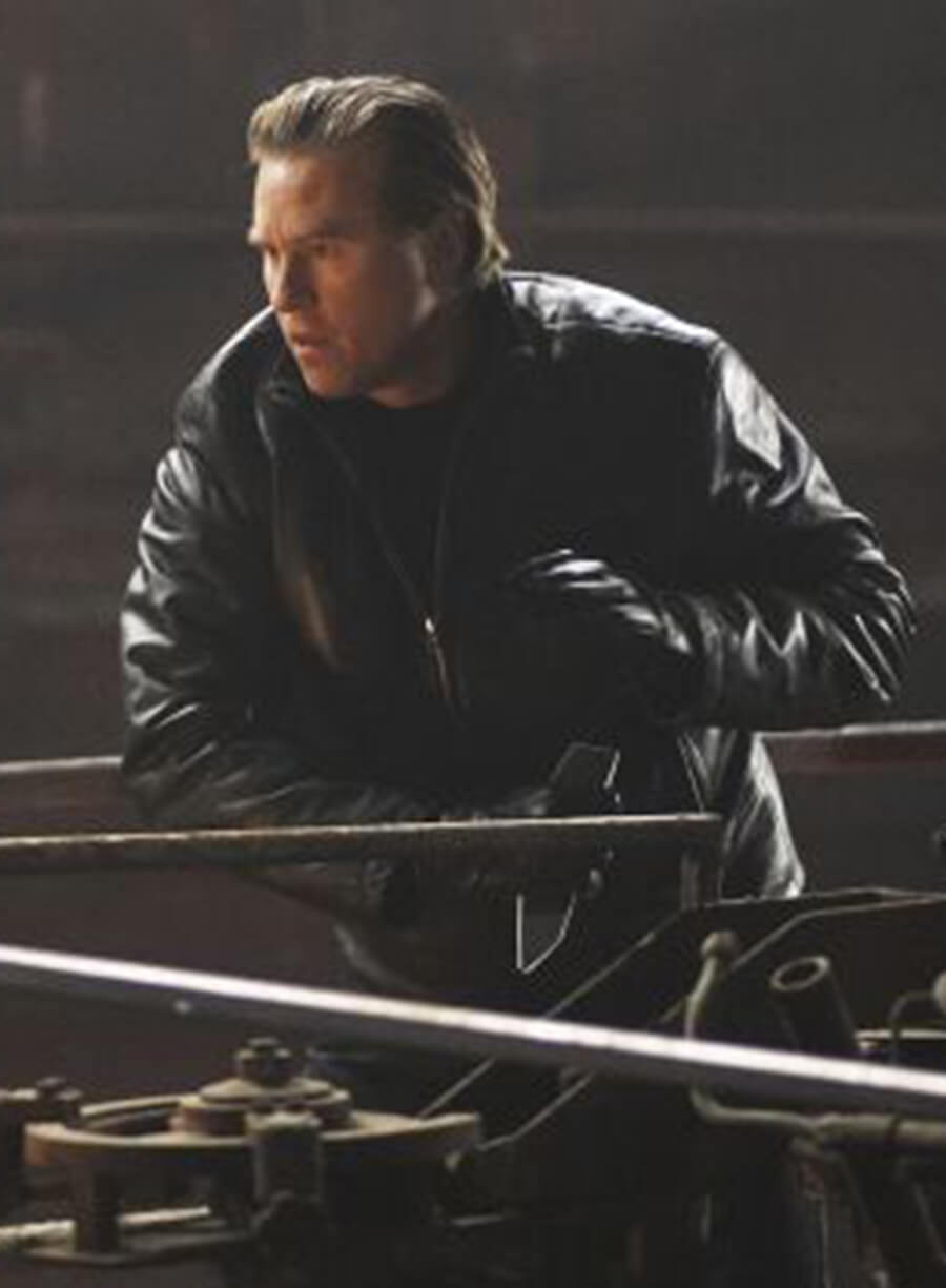 Harpoon La Mangouste Inspired Black Real Leather Bomber Jacket - XIII: The Conspiracy Style