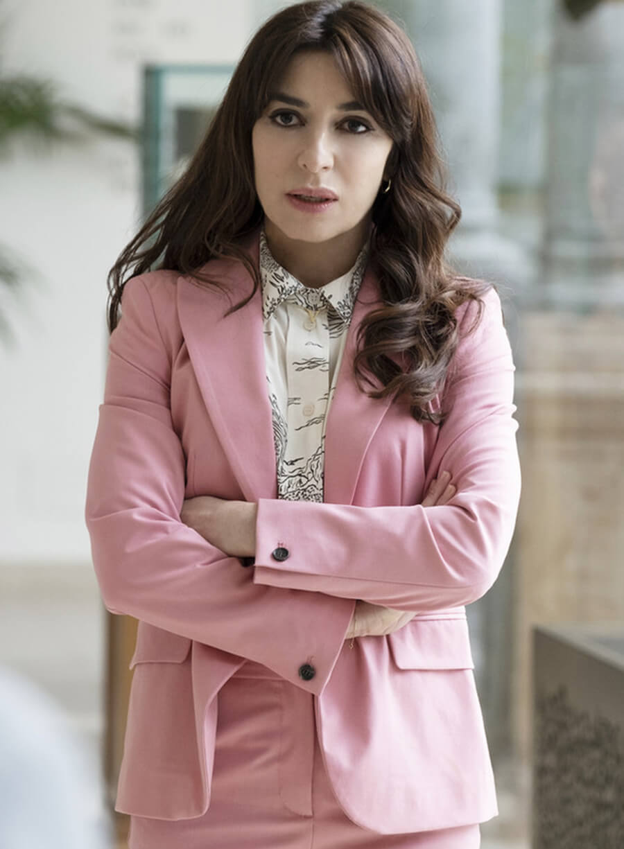 Harpoon Valentina Inspired Pink Leather Jacket - The White Lotus Style
