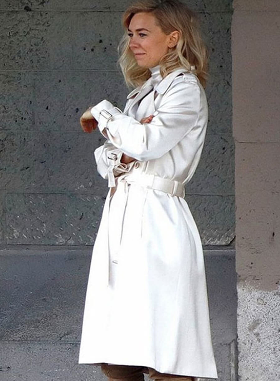 Harpoon The White Widow Inspired White Coat - Mission Impossible Fallout Style