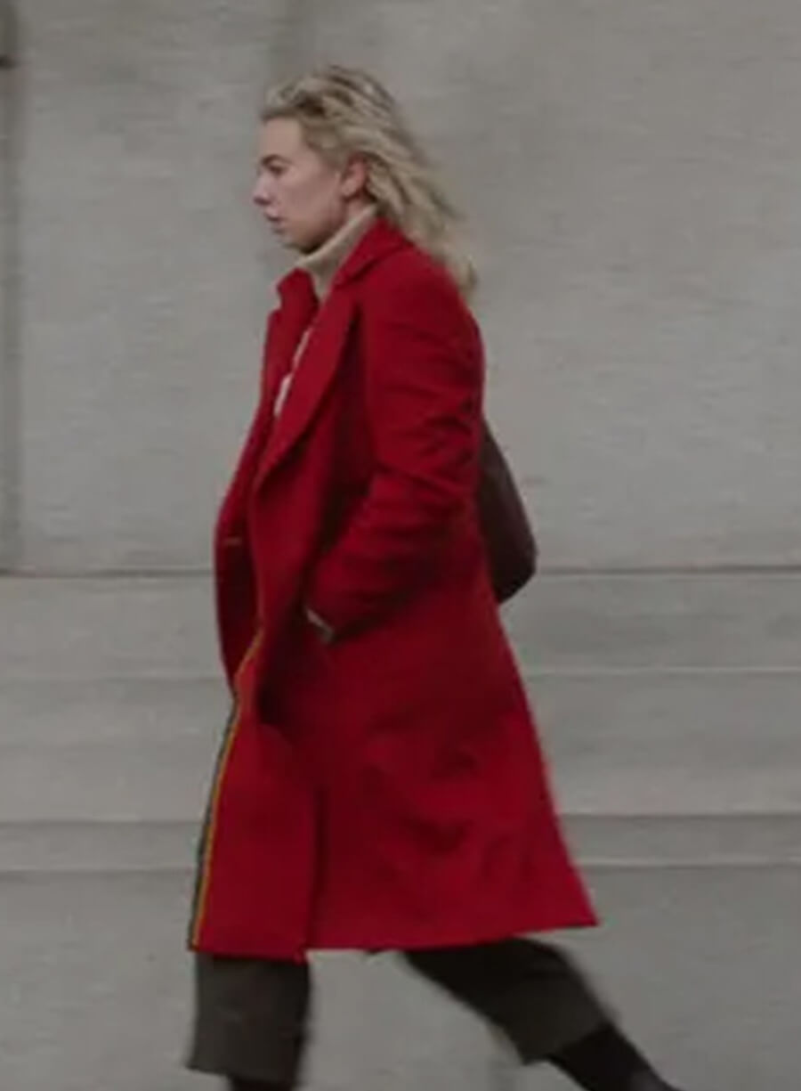 Harpoon Vanessa Kirby Pieces of a Woman Inspired Red Coat