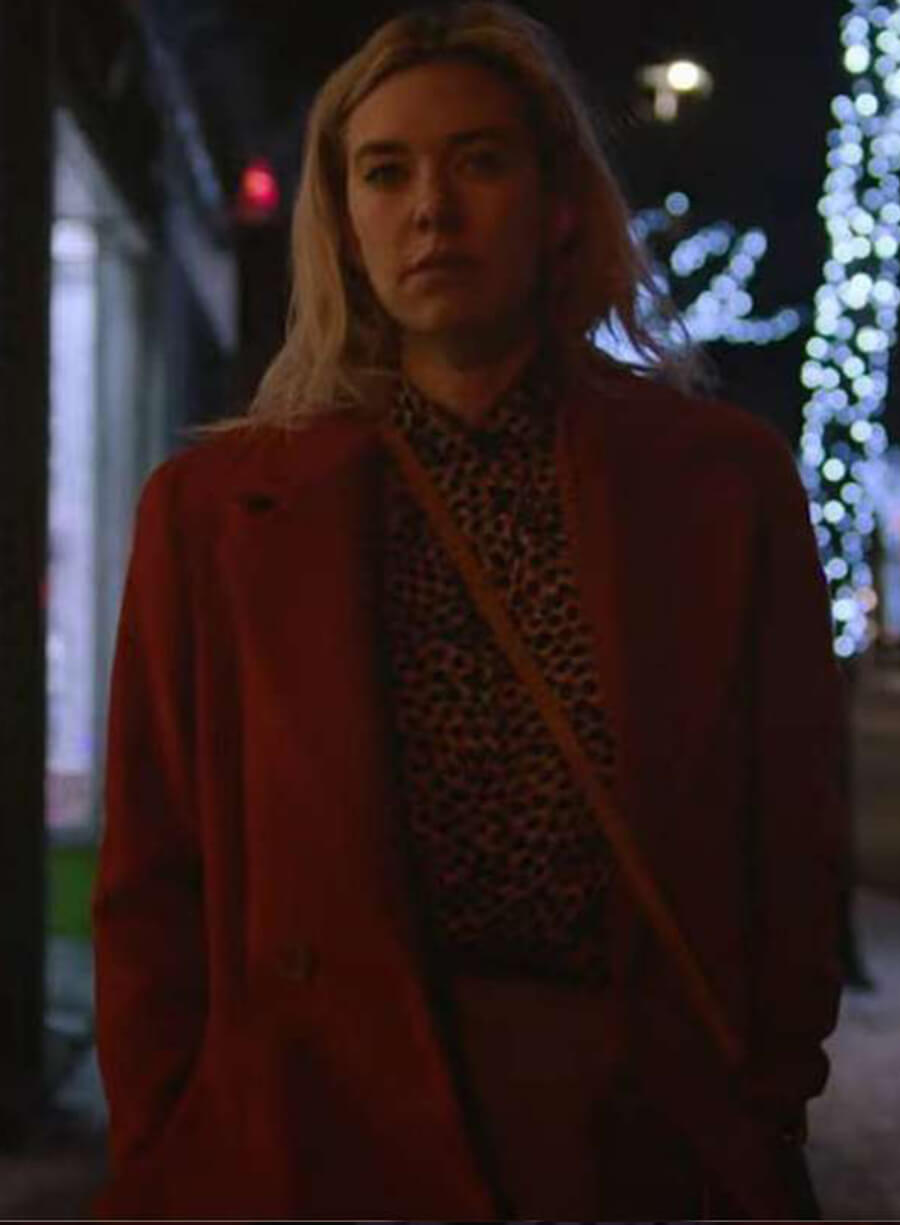 Harpoon Vanessa Kirby Pieces of a Woman Inspired Red Coat