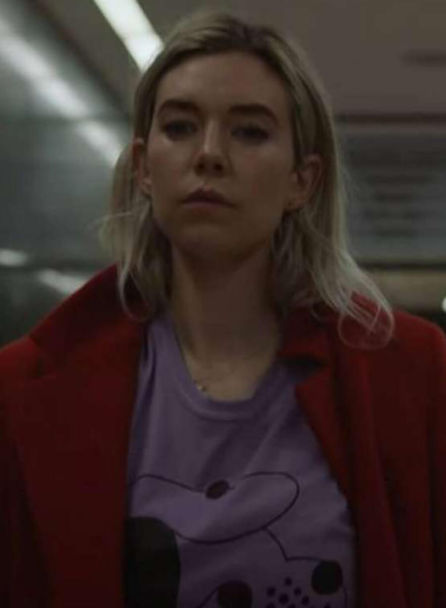 Harpoon Vanessa Kirby Pieces of a Woman Inspired Red Coat