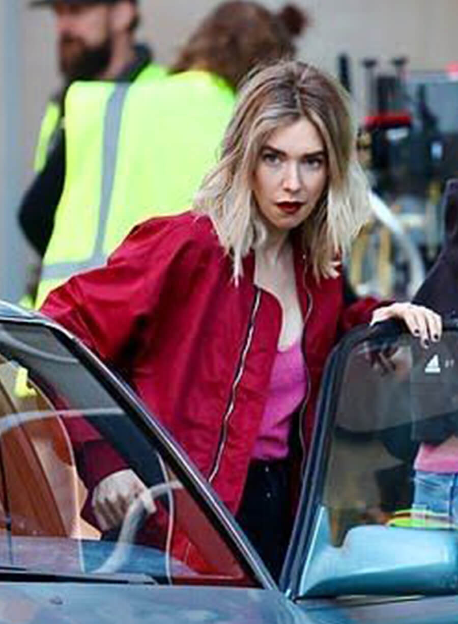 Harpoon Vanessa Kirby Inspired Red Cotton Jacket