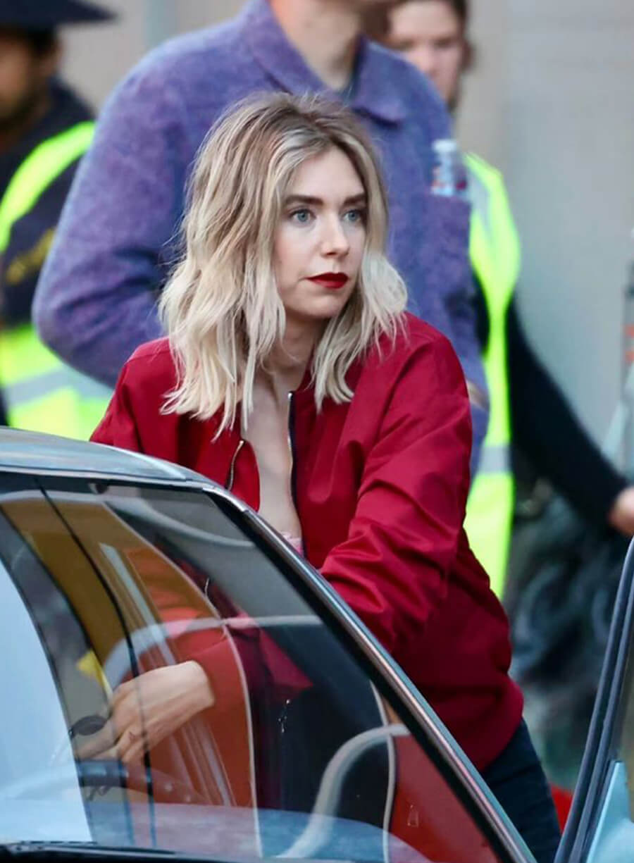 Harpoon Vanessa Kirby Inspired Red Cotton Jacket