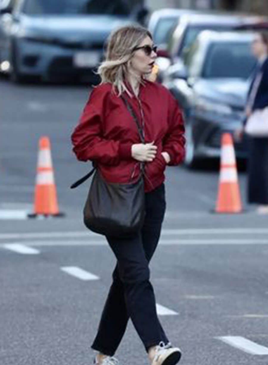Harpoon Vanessa Kirby Inspired Red Cotton Jacket