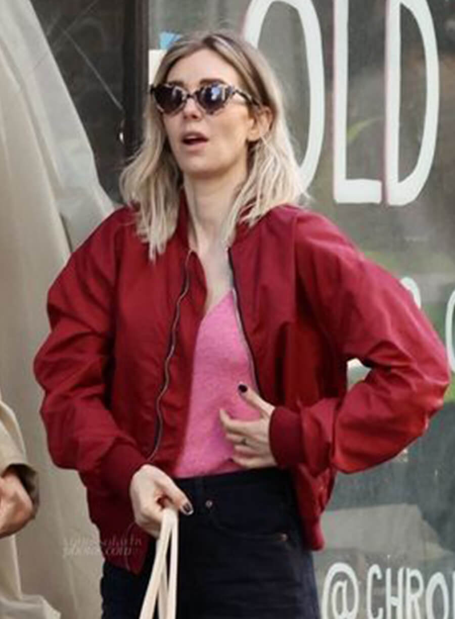 Harpoon Vanessa Kirby Inspired Red Cotton Jacket