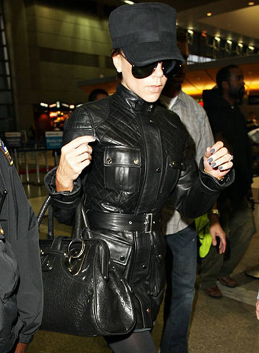 Harpoon Victoria Beckham Trench Inspired Black Coat