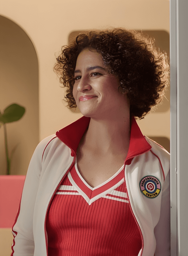 Harpoon Martina Castro Inspired White and Red Leather Jacket - Ballard S01 Style