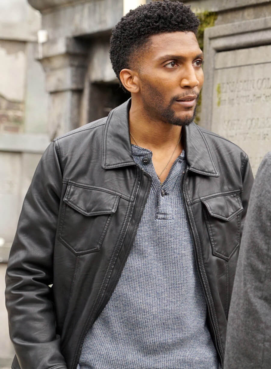 Harpoon Vincent Griffith Inspired Black Leather Jacket - The Originals Style