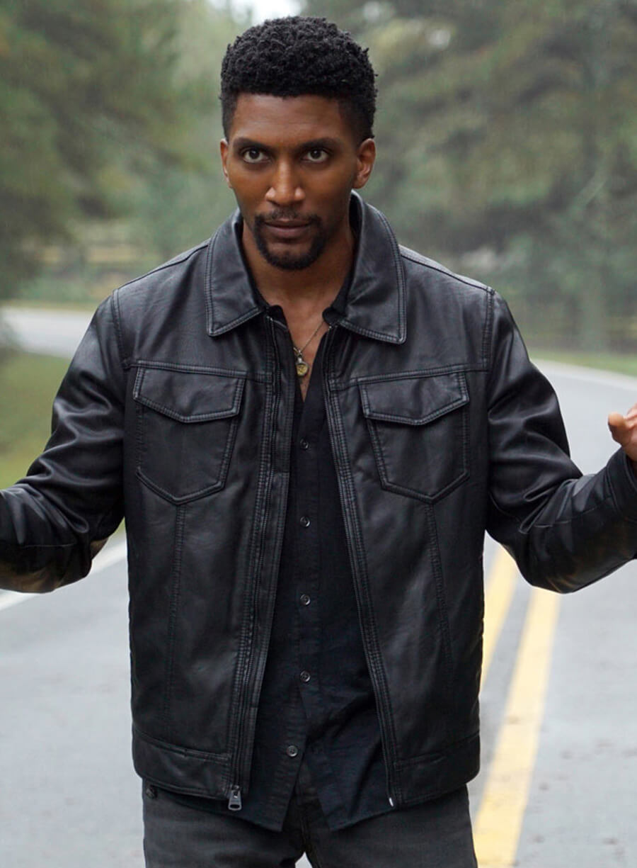 Harpoon Vincent Griffith Inspired Black Leather Jacket - The Originals Style