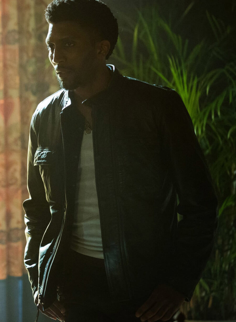 Harpoon Vincent Griffith Inspired Black Leather Jacket - The Originals S03 Style