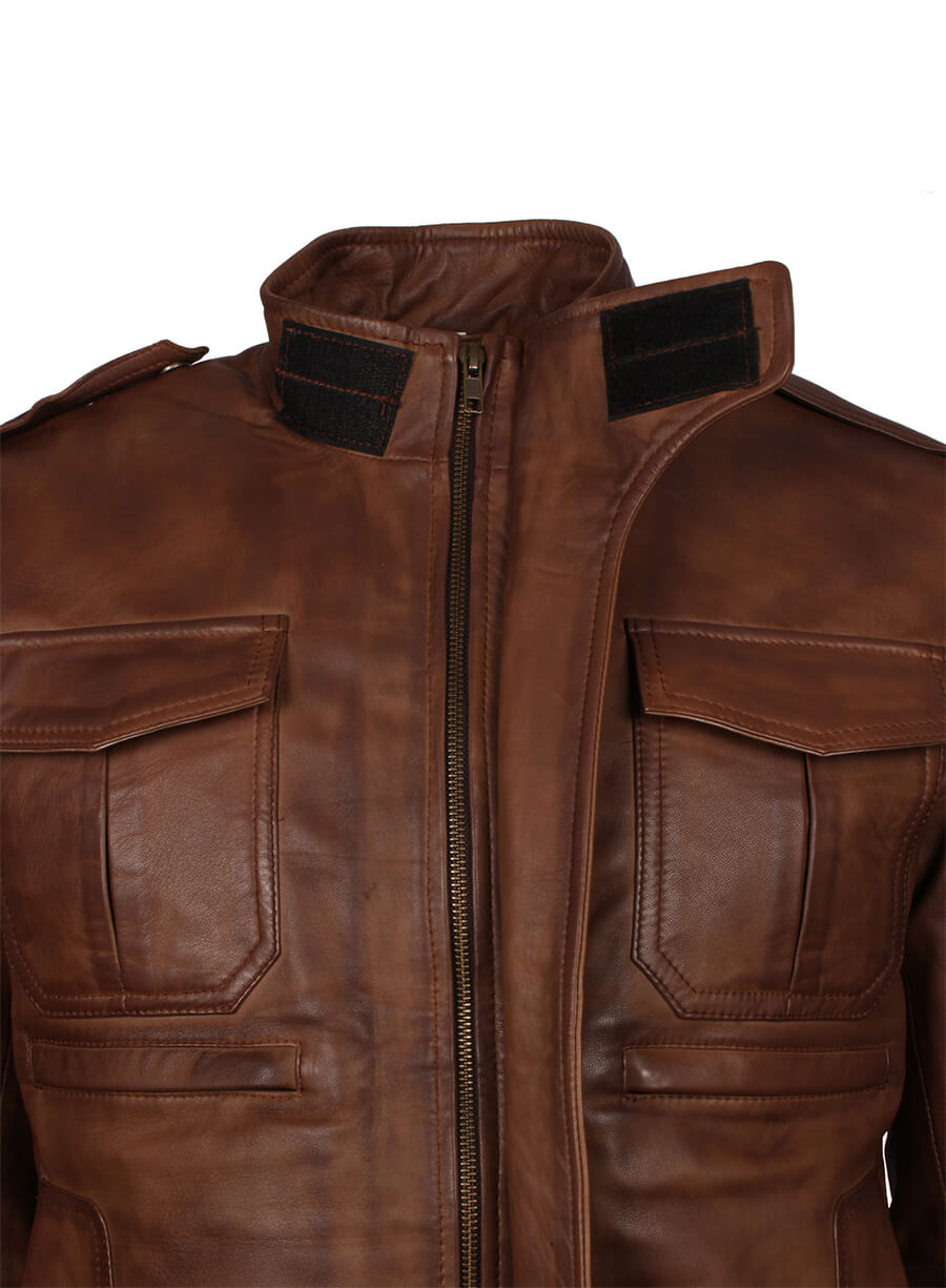 Harpoon Vintage Men Fashion Inspired Brown Leather Jacket