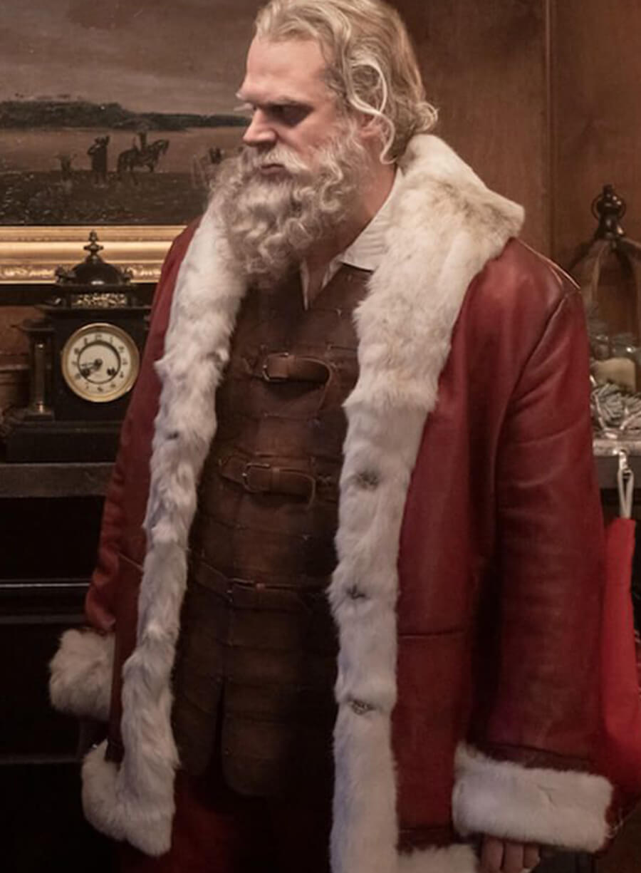 Harpoon Violent Night Babbo Natale Santa Inspired Red Coat