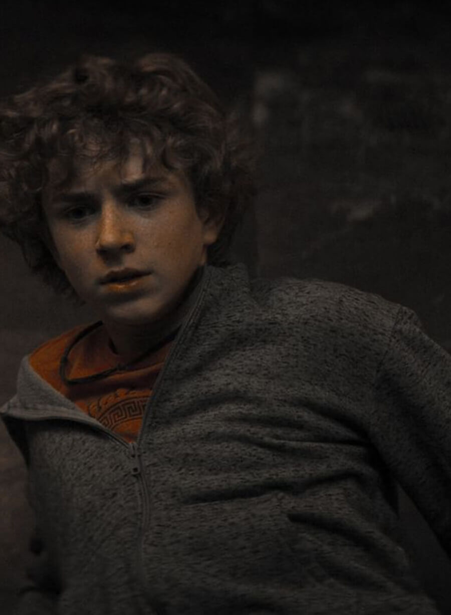Harpoon Percy Jackson Inspired Grey Hooded Jacket - Percy Jackson and the Olympians Style