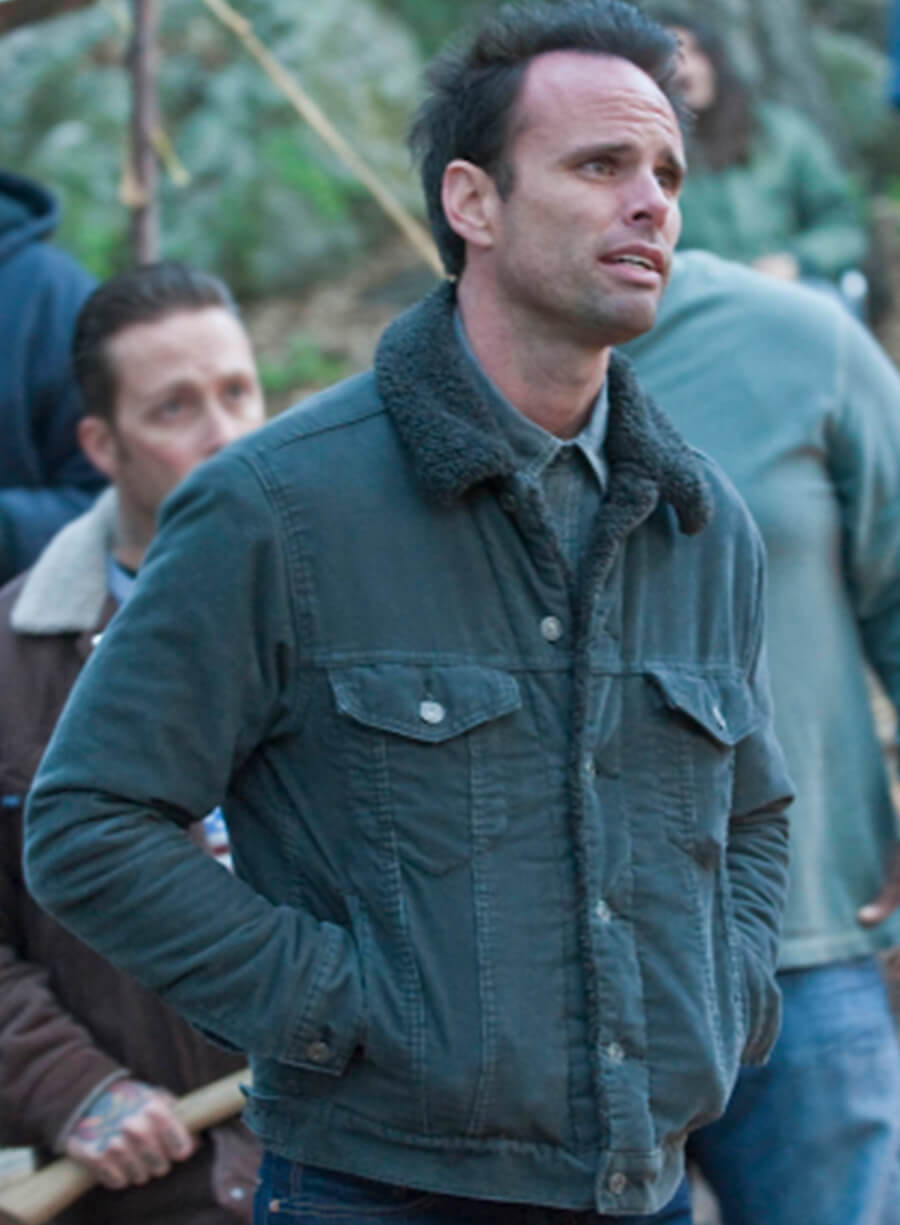 Harpoon Boyd Crowder Inspired Grey Cotton Fabric Cotton Jacket - Justified Style