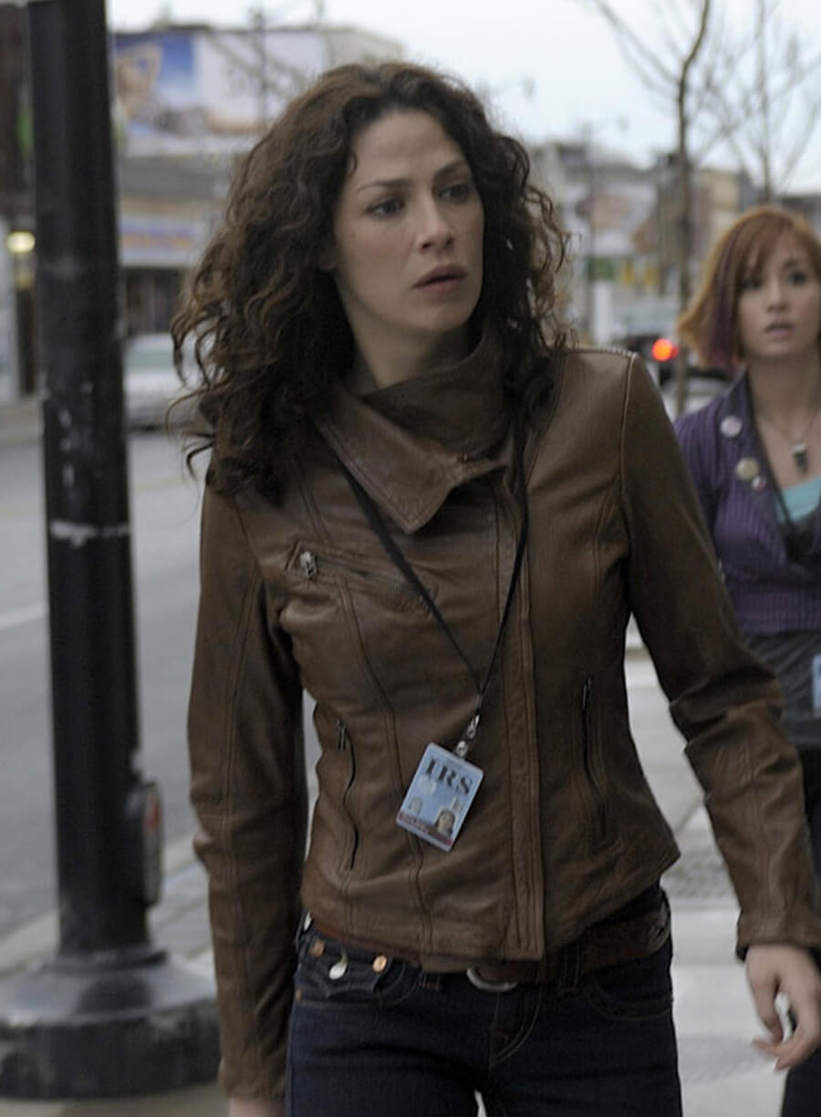 Harpoon Myka Bering Inspired Brown Leather Jacket - Warehouse 13 Style