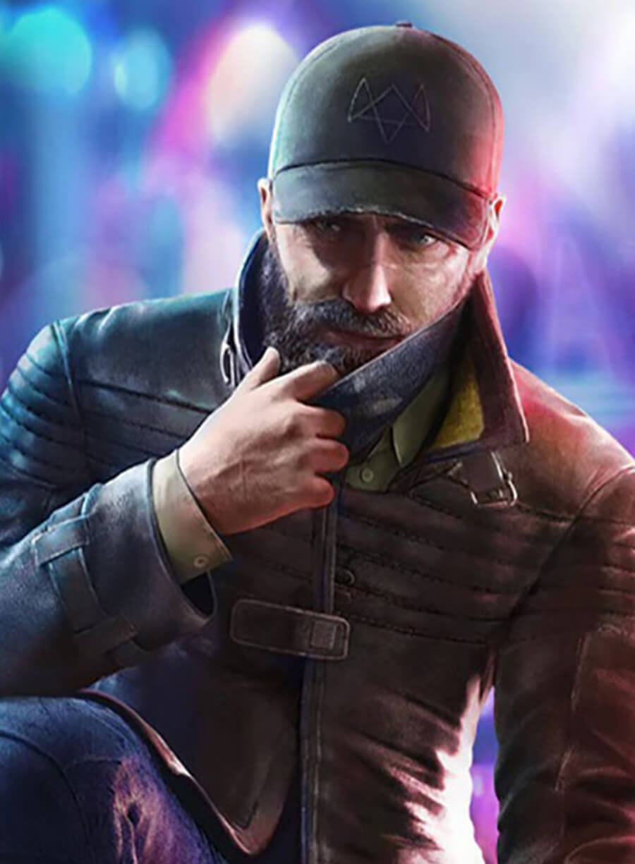 Harpoon Legion Aiden Inspired Black Coat - Watch Dogs 3 Style