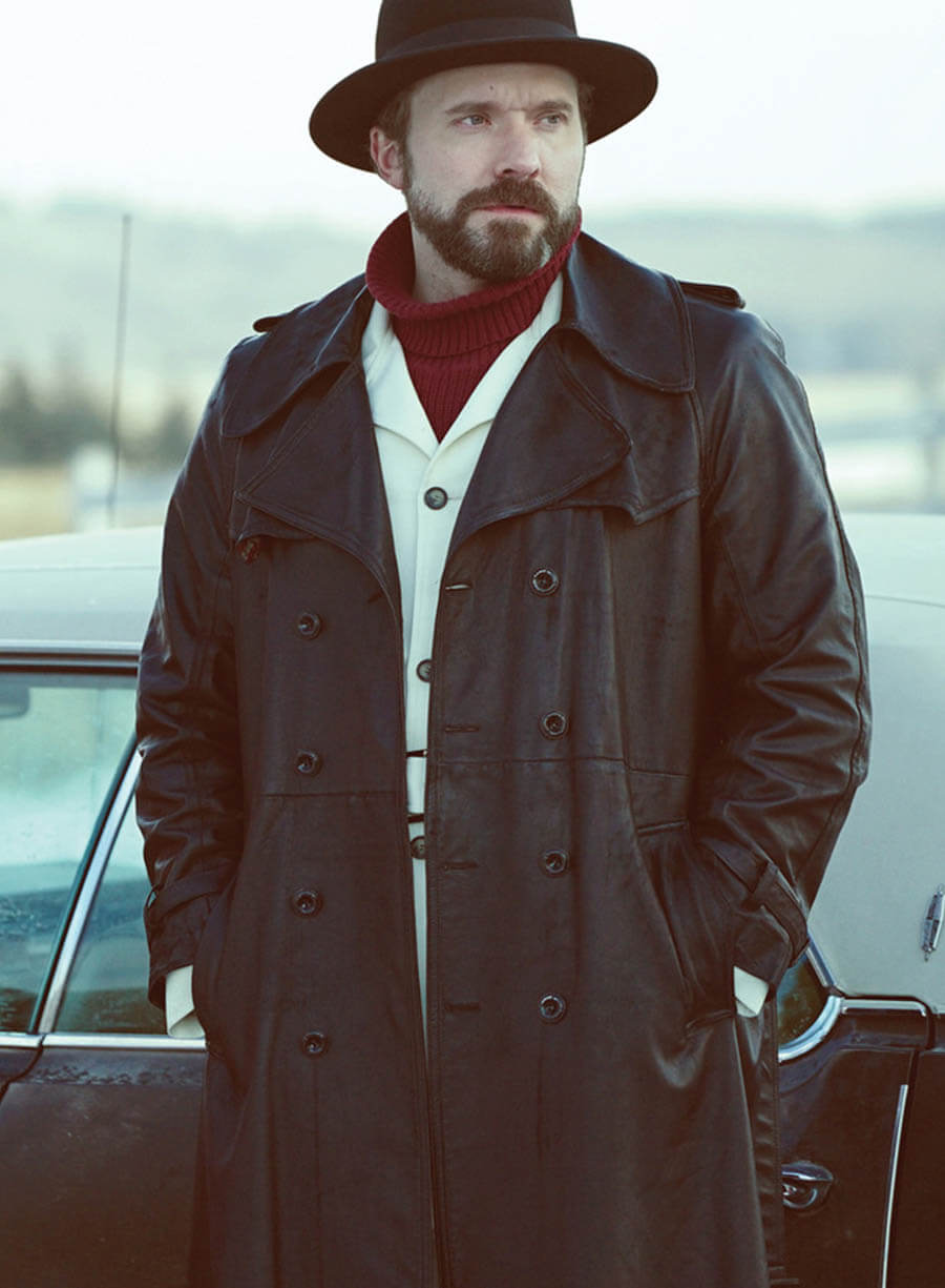 Harpoon Wayne Kitchen Inspired Black Coat - Fargo Style