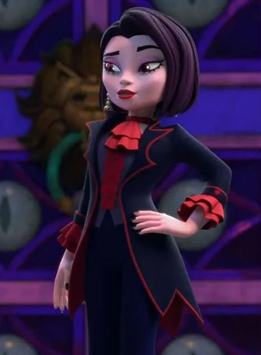 Harpoon Wei Fang Inspired Black & Red Coat - Monster High Style