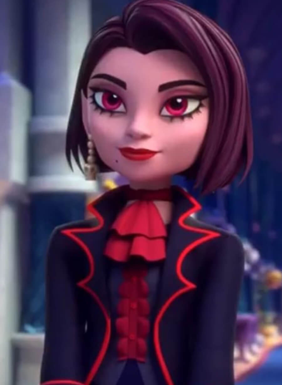 Harpoon Wei Fang Inspired Black & Red Coat - Monster High Style